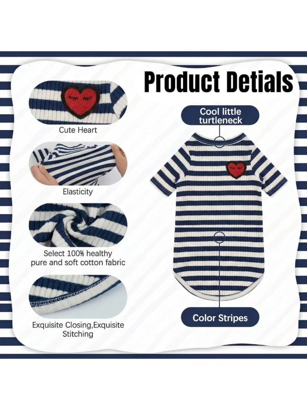 Stylish Hairless Cat Shirt - Breathable Stripe Vest for Everyday Comfort